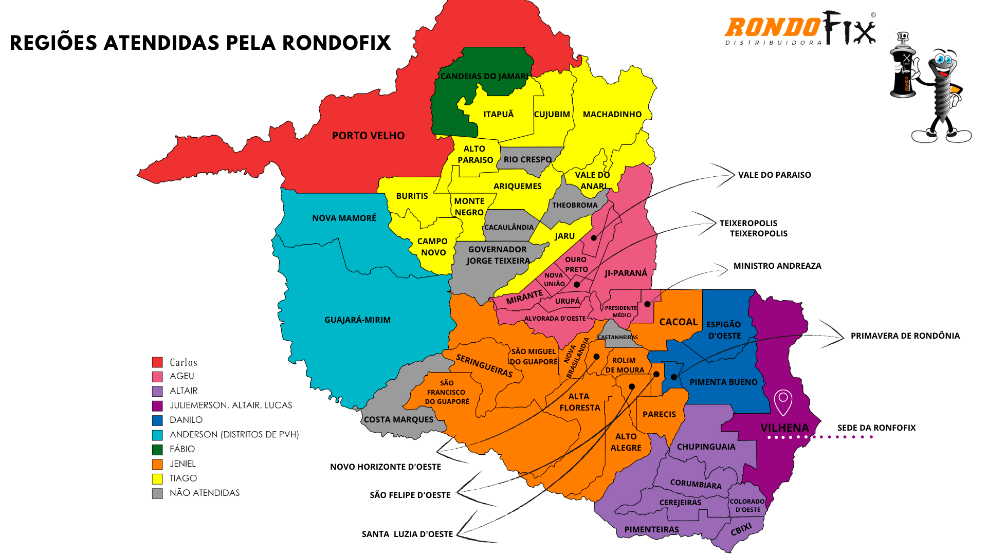 Mapa de Rondônia